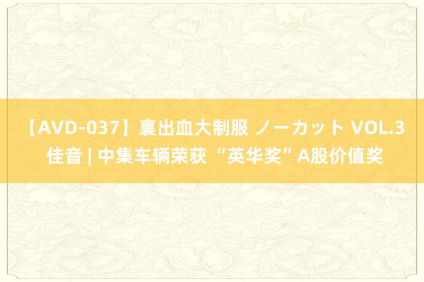 【AVD-037】裏出血大制服 ノーカット VOL.3 佳音 | 中集车辆荣获 “英华奖”A股价值奖